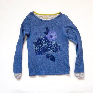 Mini Boden Double-Layer Floral Tee, Size 11/12